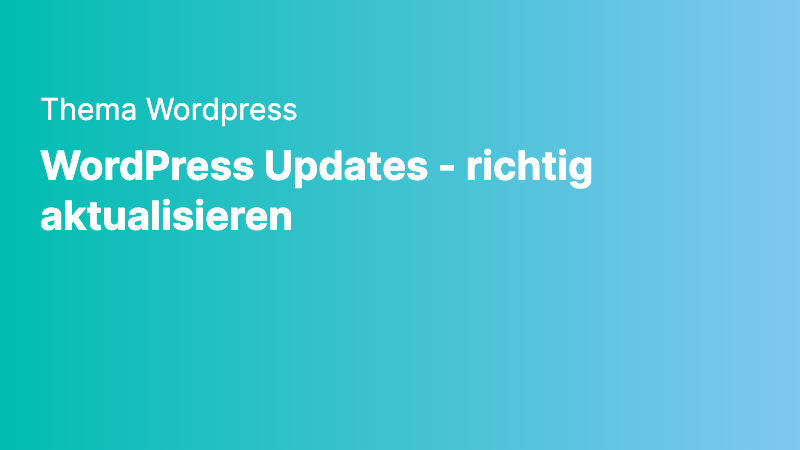 Wordpress Richtig Aktualisieren So Gehts Lightweb Media