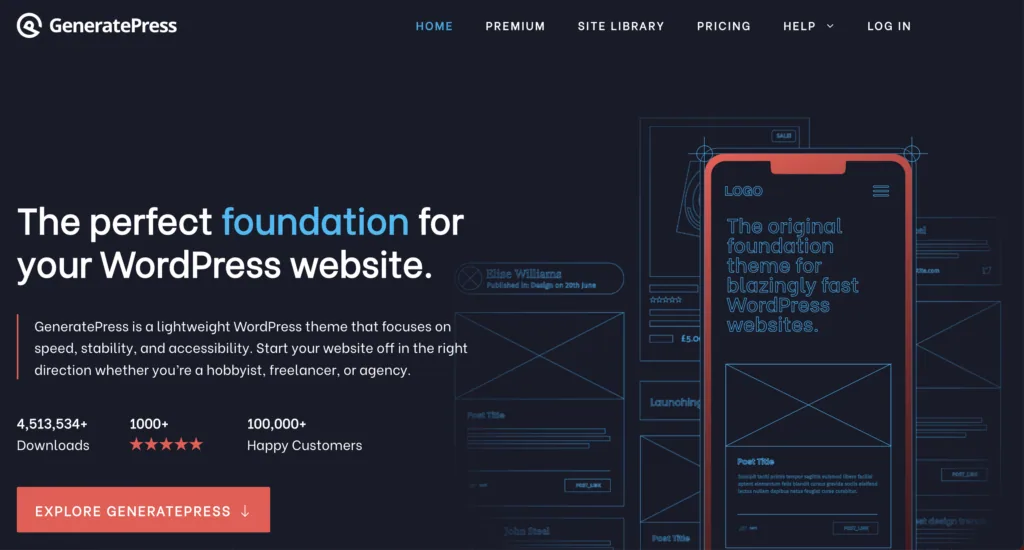 GeneratePress , das wohl schnellste & schlankste WordPress Theme GeneratePress GeneratePress