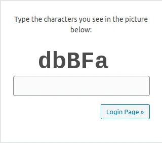 Captcha Abfrage