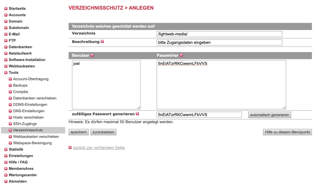 Inhalte in WordPress schützen all inkl verzeichnisschutz