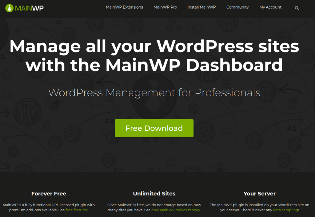 MainWP Website MainWP Website