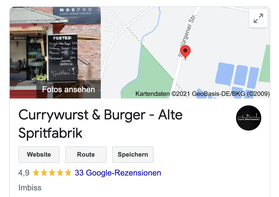 Reputationsmanagement – die hohe Kunst der Kundenbewertung Bewertungen Currywurst Burger Local SEO Kundenbewertungen