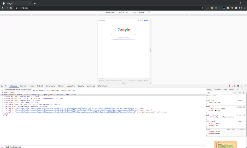 Safari Entwicklerkonsole – Responsive Webdesign aktivieren Chrome Entwicklerkonsole Safari Entwicklerkonsole