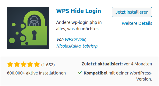 Safety First: WordPress absichern als Grundlage für ein funktionierendes CMS WPS Hide Admin Bereich verschleiern WordPress Absichern Safety First: WordPress absichern als Grundlage für ein funktionierendes CMS WPS Hide Admin Bereich verschleiern WordPress Absichern