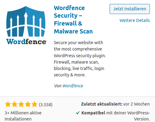 Safety First: WordPress absichern als Grundlage für ein funktionierendes CMS Wordfence WordPress Absichern