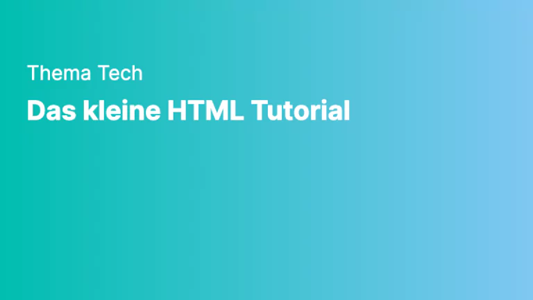 tech das kleine html tutorial