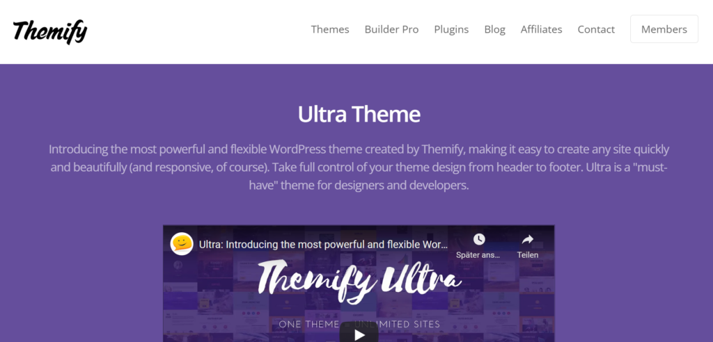 ultra 1 - Lightweb-media.de Top 10 WordPress Themes für den Gutenberg Editor ultra
