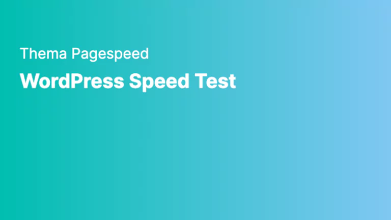 pagespeed wordpress speed test