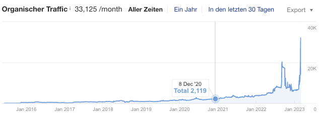 Steinbock & Partner Wachstum organischer traffic