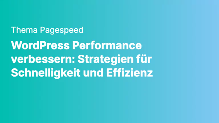 pagespeed wordpress performance verbessern strategien fuer schnelligkeit und effizienz png