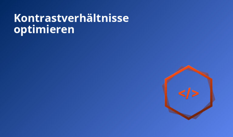 Kontrastverhältnisse optimieren